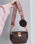Crossbody multi lv pink